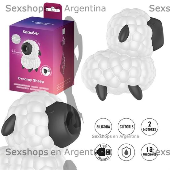 Dreamy Sheep Succionador de clitoris con carga USB